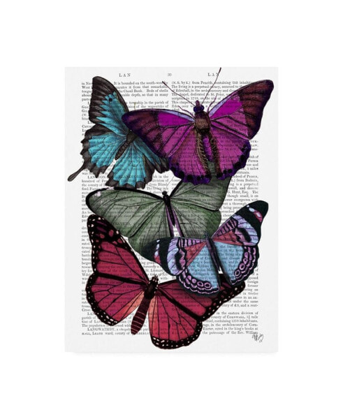 Fab Funky Big Bold Butterflies 3 Canvas Art - 19.5" x 26"