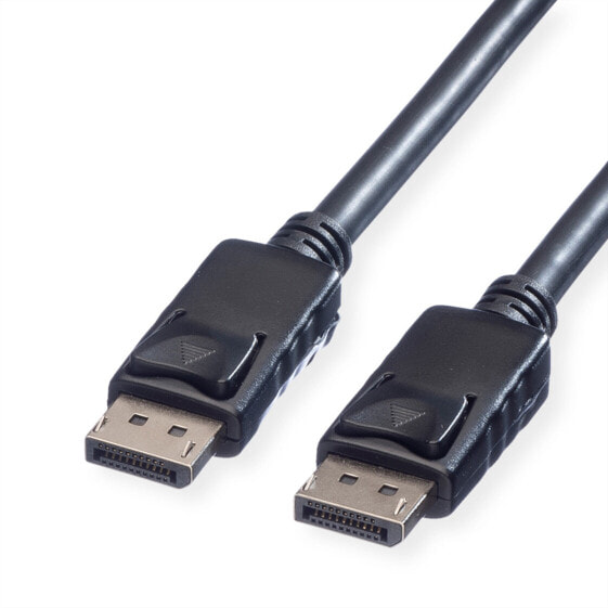 ROLINE DisplayPort Cable - DP M - DP M 2 m - 2 m - DisplayPort - DisplayPort - Male - Male - Black
