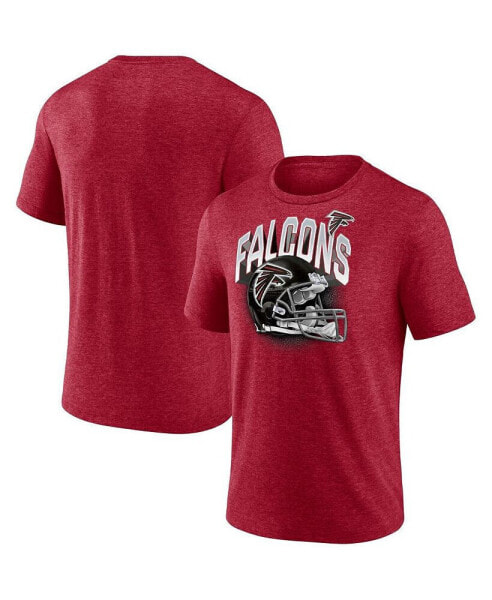 Men's Heathered Red Atlanta Falcons End Around Tri-Blend T-shirt