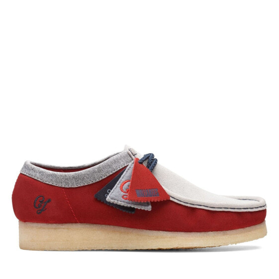 [26166291] Mens Clarks Originals Wallabee VCY 'Red Combi Suede'