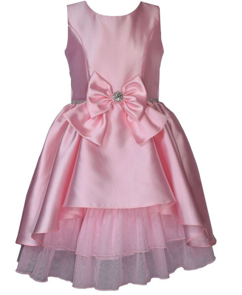 Big Girls Sleeveless Princess Seam Mikado Dress