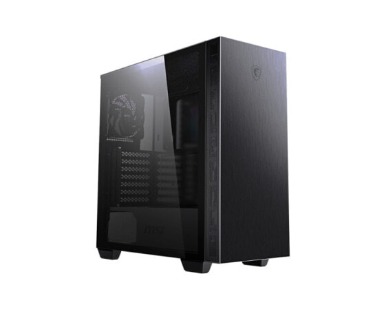 MSI MPG SEKIRA 100P 'S100P' Mid Tower Gaming Computer Case 'Black - 4x 120mm PWM Fans - USB Type-C - Tempered Glass Panel - ATX - mATX - mini-ITX' - Midi Tower - PC - Black - ATX - EATX - Mini-ATX - Mini-ITX - Aluminium - 17 cm