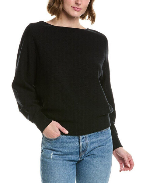 Vince Waffle Raglan Pullover Women's Black M