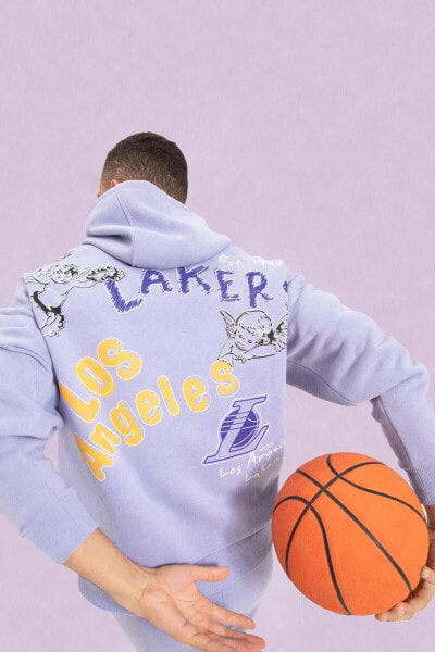 Fit Nba Los Angeles Lakers Oversize Fit Kapüşonlu Sweatshirt