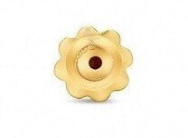 Basics 710010280 gold screw-on earring closure (1 pc.)