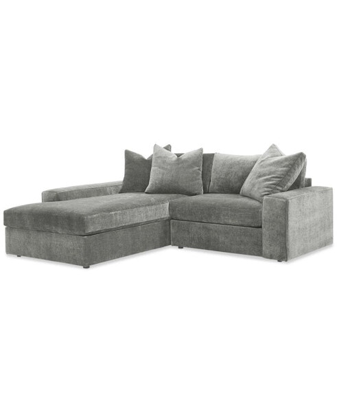 Michola 98" 2-Pc. Fabric Sectional with Chaise, Created for Macy's