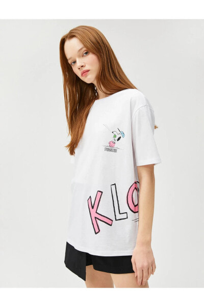 Футболка Koton Snoopy Short  Crewneck