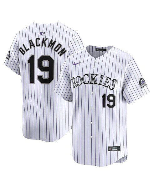Men's Charlie Blackmon White Colorado Rockies Home Limited Player Jersey