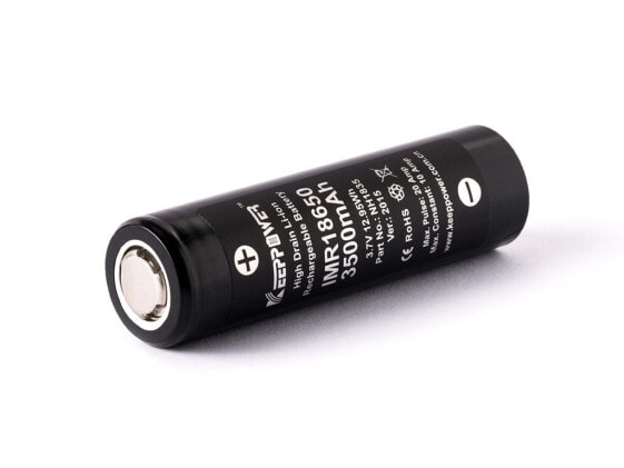 ALLNET IMR18650 - Rechargeable battery - 3.7 V - 2 pc(s) - 3500 mAh - Black - Silver - CE - RoHS