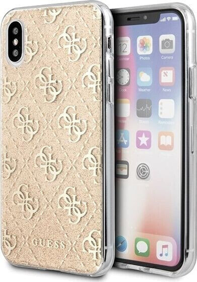 Guess Guess GUHCPXPCU4GLGO iPhone X/Xs złoty/gold hard case 4G Glitter