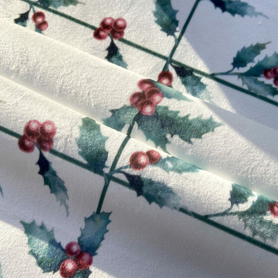 Table Runner Belum terciopelo White Christmas 1 Multicolour Christmas