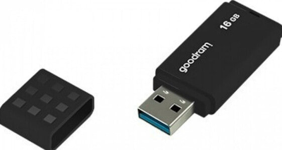 GoodRam UME3, 16 GB, USB Type-A, 3.2 Gen 1 (3.1 Gen 1), 60 MB/s, Cap, Black