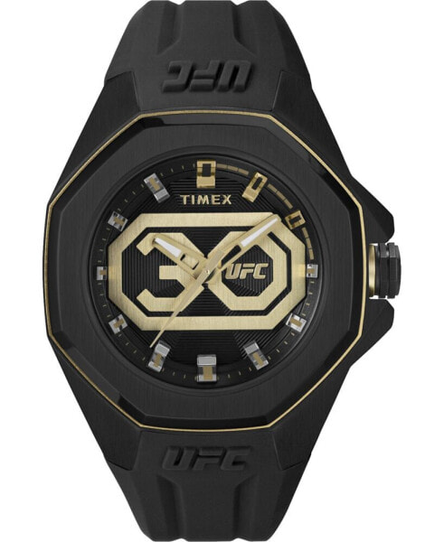 UFC Men's Pro Analog Black Resin Watch, 44mm