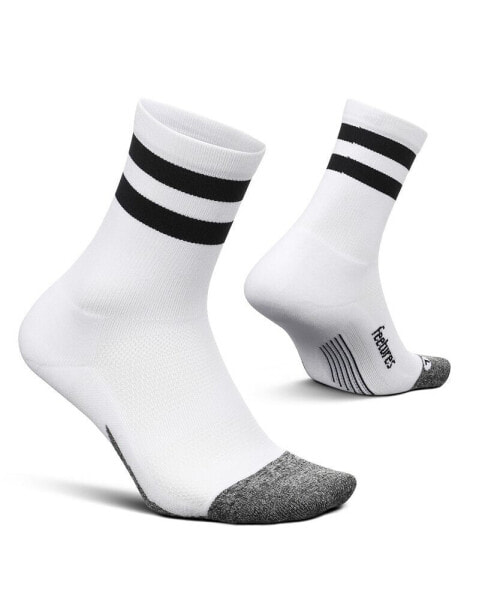 Men's Elite Light Cushion Mini Crew Sock - Sport Sock with Targeted Compression