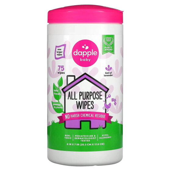 All Purpose Wipes, Lavender, 75 Wipes