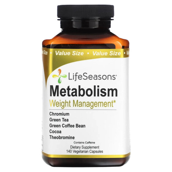 Metabolism, Weight Management, 140 Vegetarian Capsules