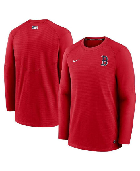 Men's Red Boston Red Sox Authentic Collection Logo Performance Long Sleeve T-shirt