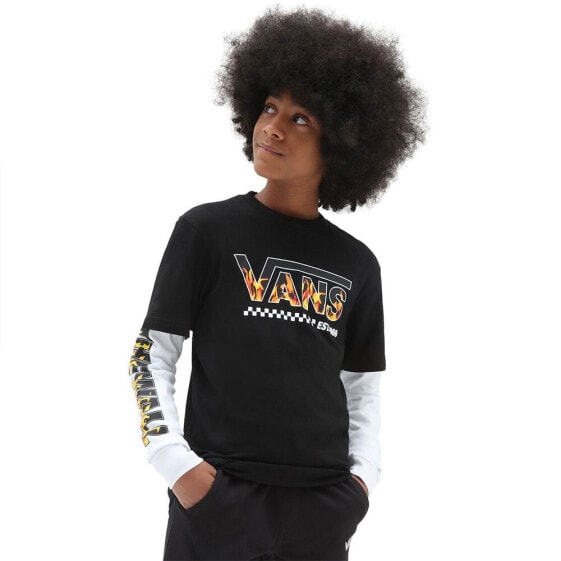 VANS Digi Flames Twofer Boy Short Sleeve T-Shirt