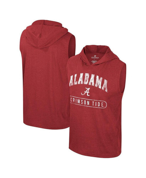 Men's Alabama Crimson Tide Varsity Sleeveless Hoodie Tank Top