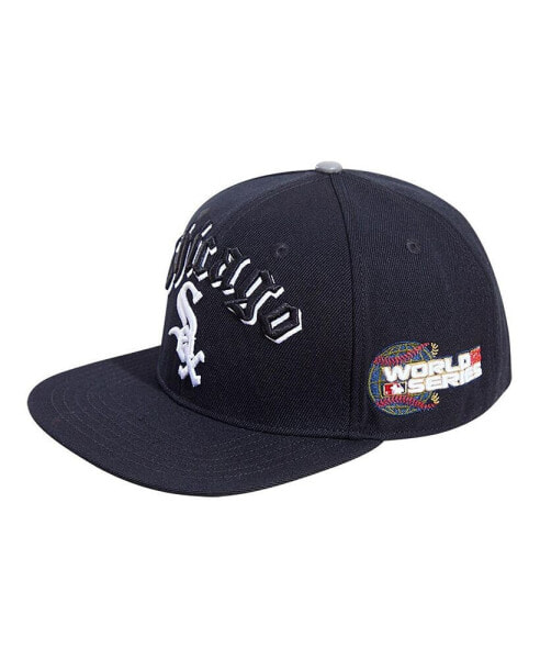 Men's Black Chicago White Sox 2005 World Series Old English Snapback Hat