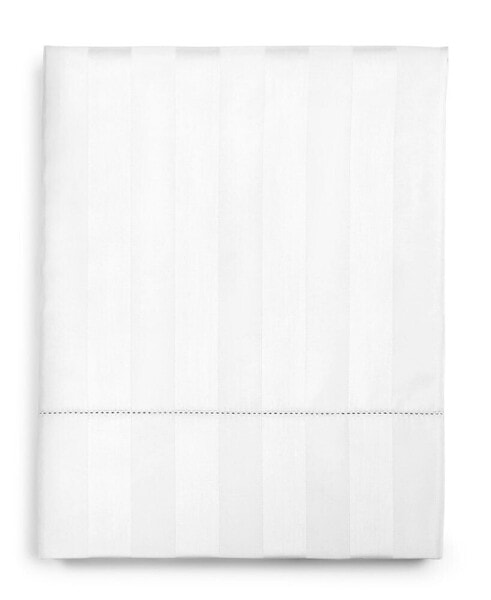 1.5" Stripe 550 Thread Count 100% Cotton Flat Sheet, Twin, Created for Macy's