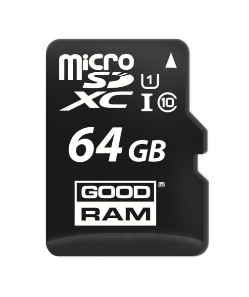 GoodRam M1AA - 64 GB - MicroSDXC - Class 10 - UHS-I - 100 MB/s - 10 MB/s - Карта памяти
