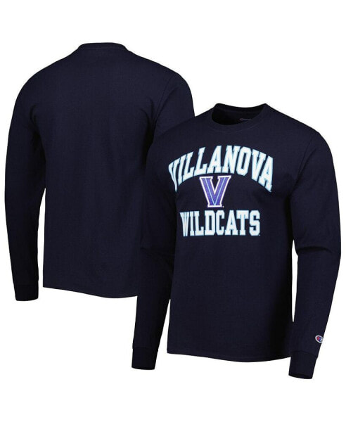 Men's Navy Villanova Wildcats High Motor Long Sleeve T-shirt