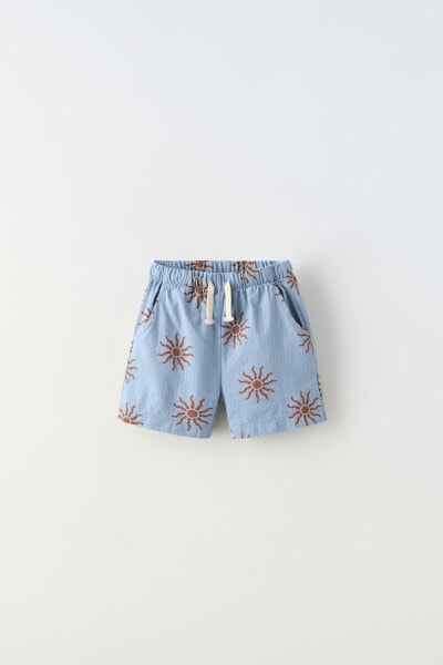 Sun print bermuda shorts ZARA