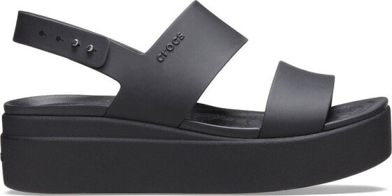 Crocs Sandały sportowe damskie Brooklyn Low Wedge czarne 39-40