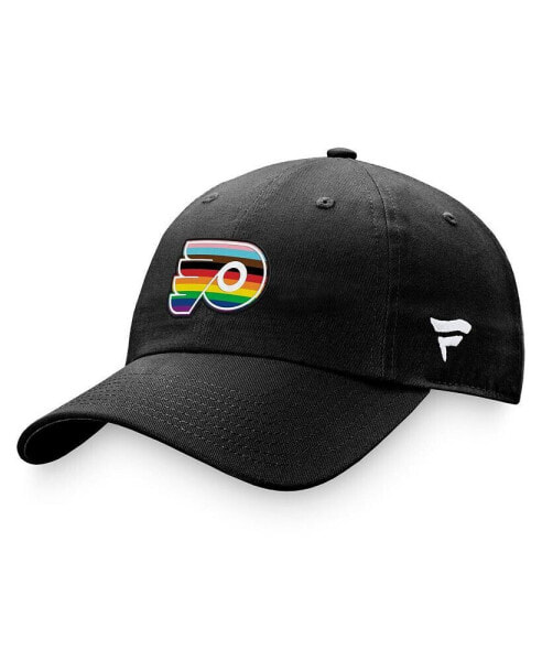 Men's Black Philadelphia Flyers Team Logo Pride Adjustable Hat
