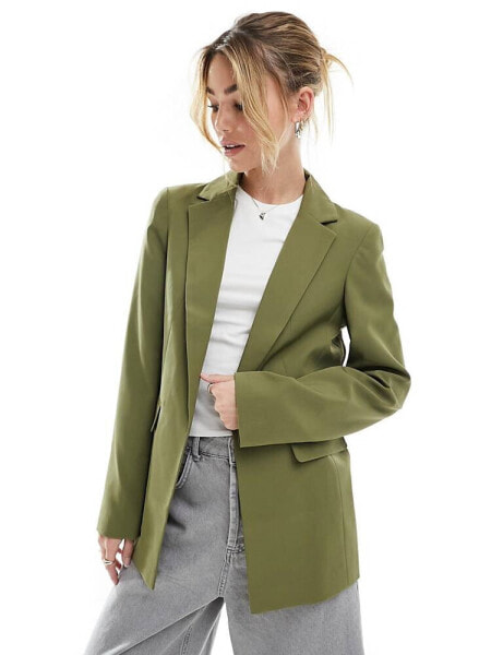 Miss Selfridge blazer in khaki