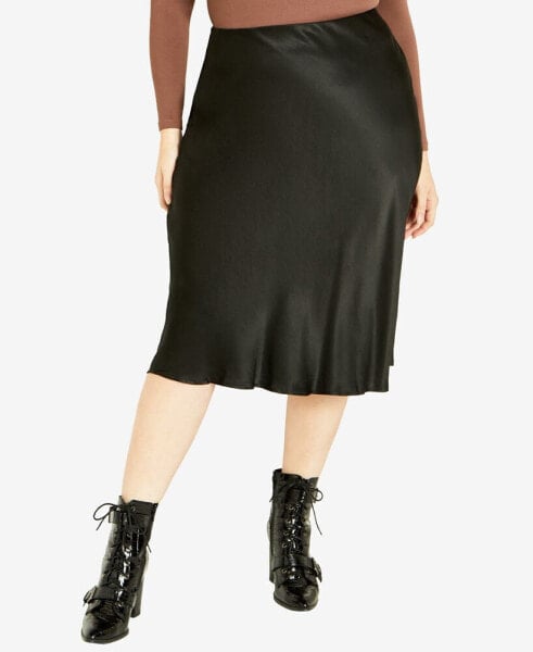 Plus Size Sara Midi Skirt
