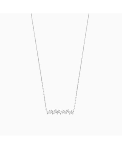 Zig Zag Pendant Necklace