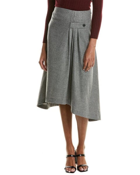 Ba&Sh Wool-Blend High-Low Skirt Women's