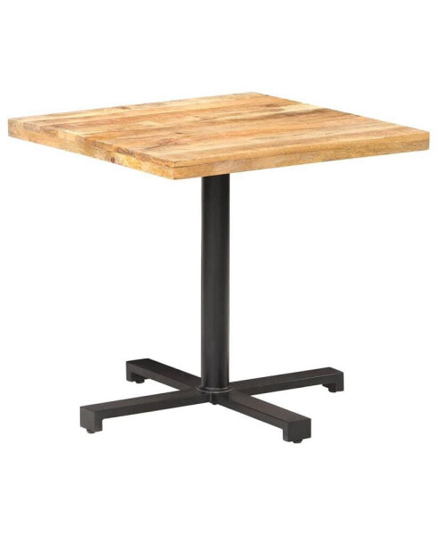 Bistro Table Square 31.5"x31.5"x29.5" Rough Mango Wood