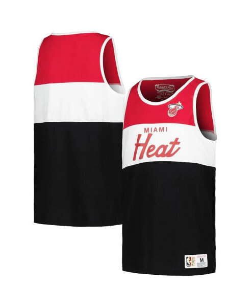 Big Boys and Girls Red/Black Miami Heat Hardwood Classics Special Script Tank Top