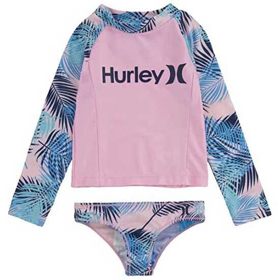 HURLEY Set Girl Long Sleeve Full Zip Rashguard Set