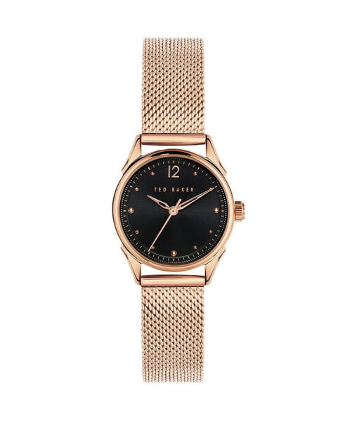 Women's Luchiaa Rose Gold-Tone Stainless Steel Mesh Watch 27mm
