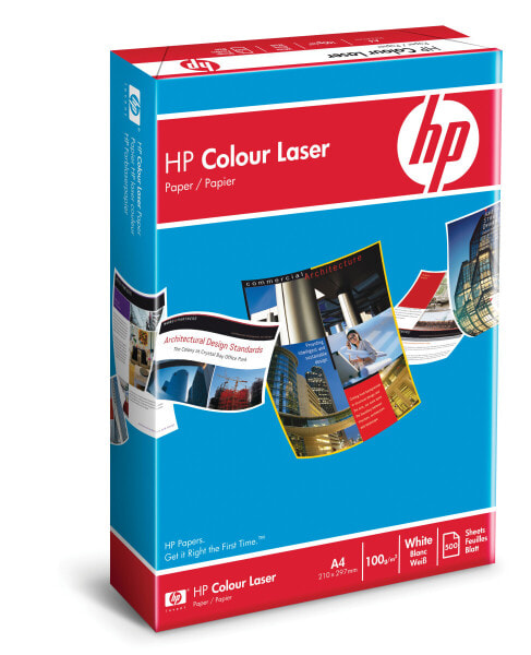 HP Color Laser Paper 100 gsm-500 sht/A4/210 x 297 mm - Matte - 100 g/m² - White - 20 - 80% - 15 - 35 °C - 0 - 40 °C