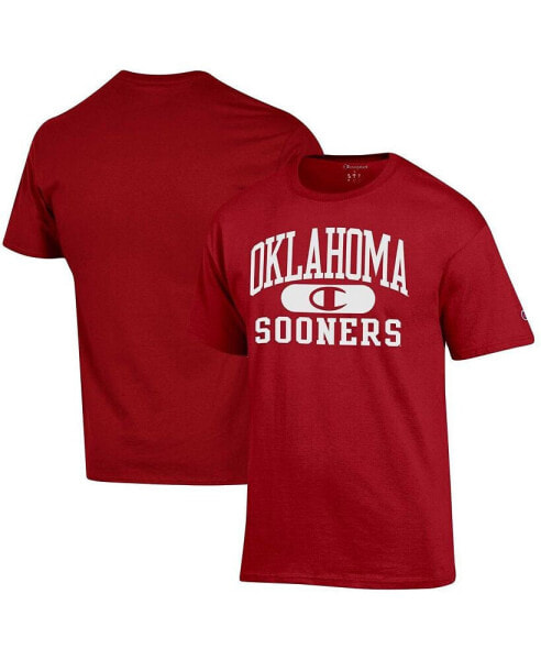Men's Crimson Oklahoma Sooners Arch Pill T-shirt