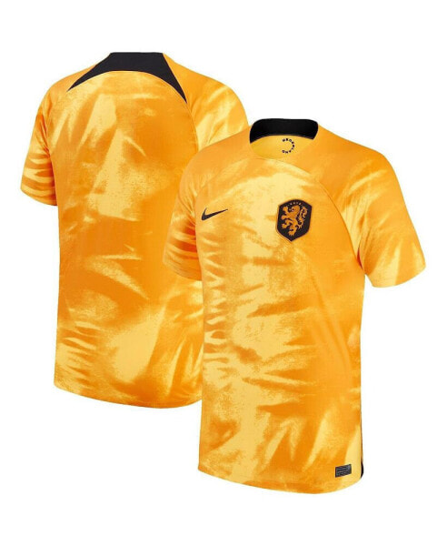 Футболка для малышей Nike Orange сборной Нидерландов 2022/23 Home Breathe Stadium Replica Blank Jersey