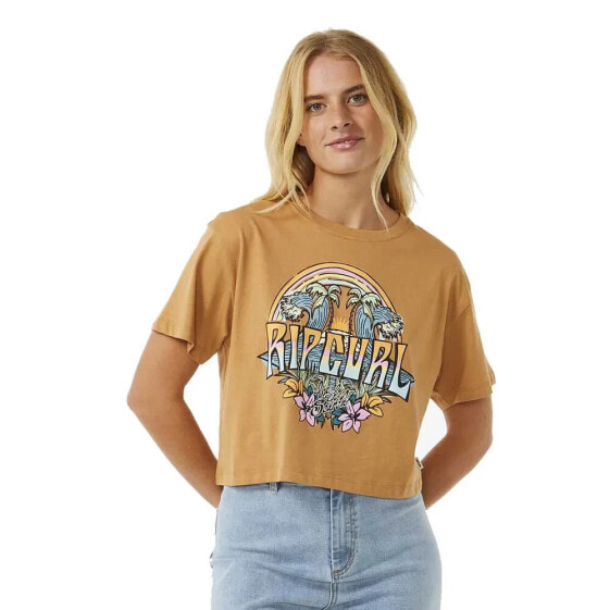 RIP CURL Block Party Crop short sleeve T-shirt