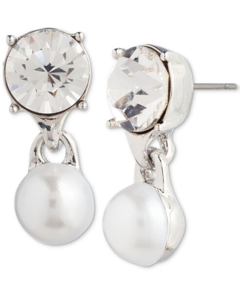 Серьги Givenchy Crystal & Imitation Pearl