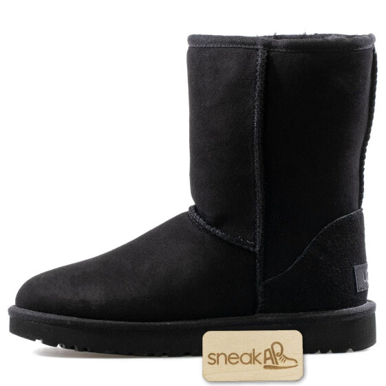 [1016223-BLK] Womens Ugg CLASSIC SHORT II