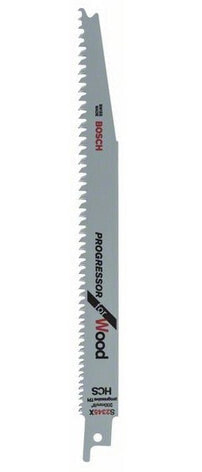 Bosch S 2345 X - Sabre saw blade - Construction wood,MDF,Plastic,Plywood,Wood - High Carbon Steel (HCS) - 6 - 10 - 2.5 mm - 4.3 mm