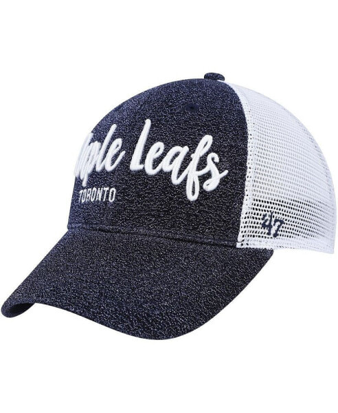 Women's Navy, White Toronto Maple Leafs Encore MVP Trucker Snapback Hat