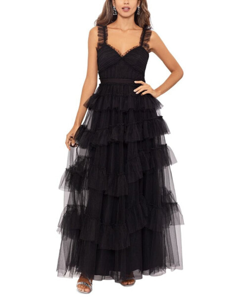 Women's Ruffled Tiered Gown