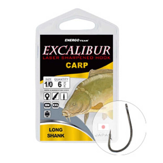 EXCALIBUR Long Shank Single Eyed Hook