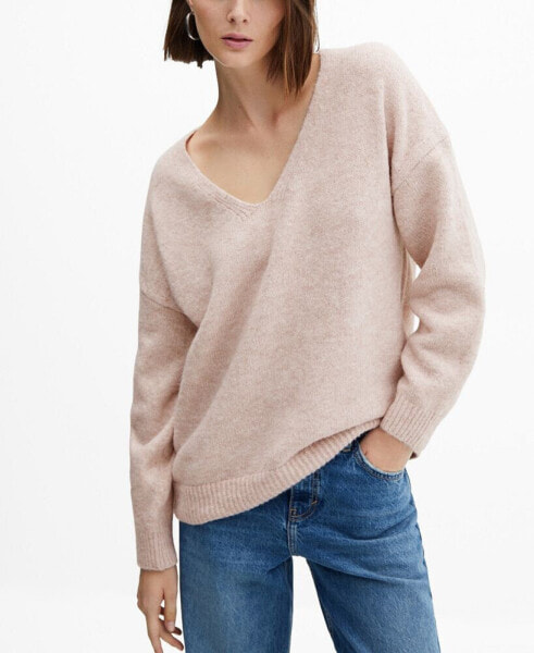 Women's V-Neck Knit Sweater