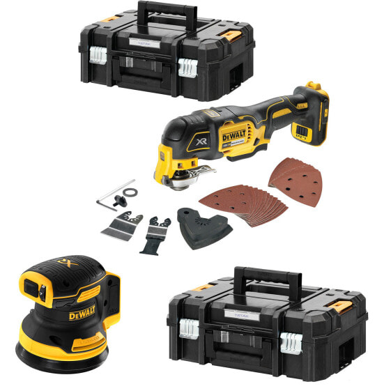 DeWALT Akku-Multi-Tool 18V DCS356NT-XJ Solo in TSTAK-Box II + Exzenterschleifer 18V DCW210NT-XJ TSTAK-Box